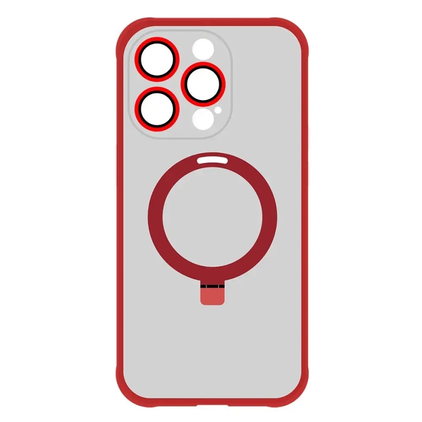 Tel Protect Magical phone case with stand and MagSafe support for iPhone 12 Pro Max red – 4