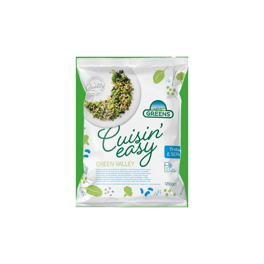Saldēts dārzeņu maisījums GREENS, Zaļā ieleja, 1,25 kg