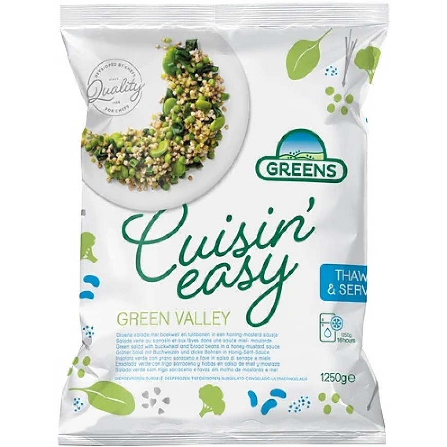 Külmutatud köögiviljade segu GREENS, Roheline Valley, 1,25 kg – 2