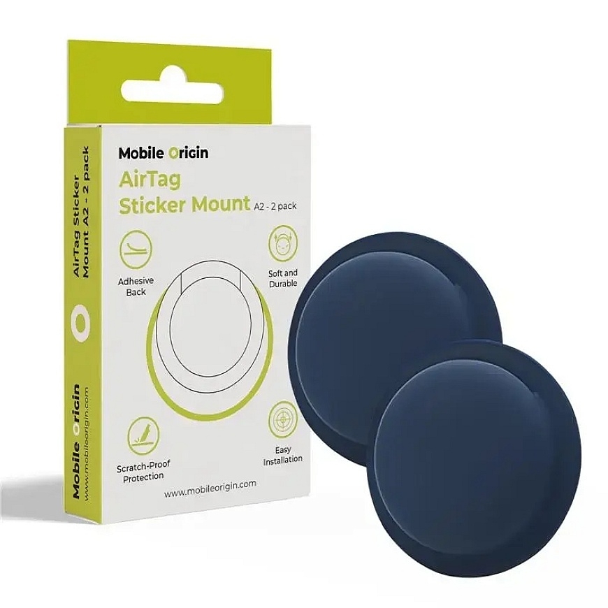 Mobile Origin Airtag Sticker Mount A2 - 2 pakuotės, mėlyna