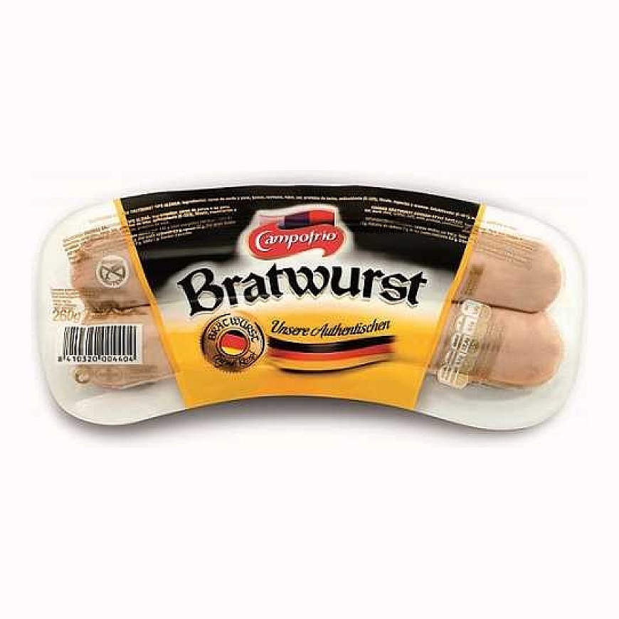 Virtos kiaulienos dešrelės CAMPOFRIO Bratwurst, a.r., 260 g, 3vnt