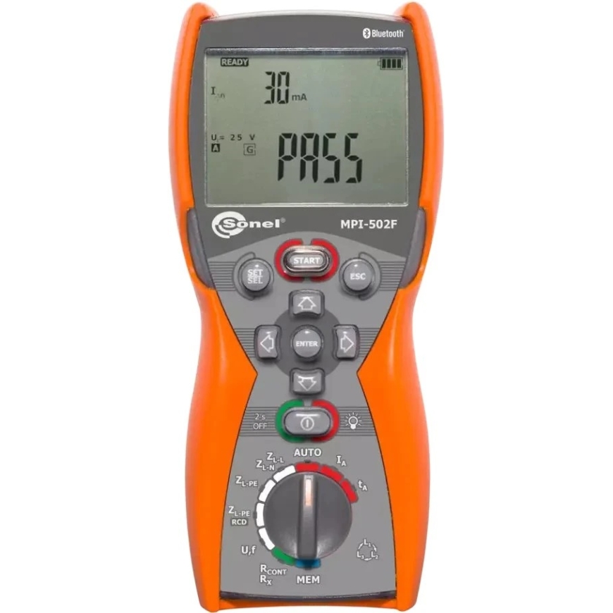 Sonel MPI-502F MONTAVIMO PARAMETRŲ MATAS
