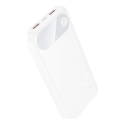 Hoco J154 ārējais akumulators (powerbank) | 10 000 mAh | 22.5W | PD, QC | USB-A, USB-C | balts Hoco J154 ārējais akumulators (powerbank) | 10 000 mAh | 22.5W | PD, QC | USB-A, USB-C | balts