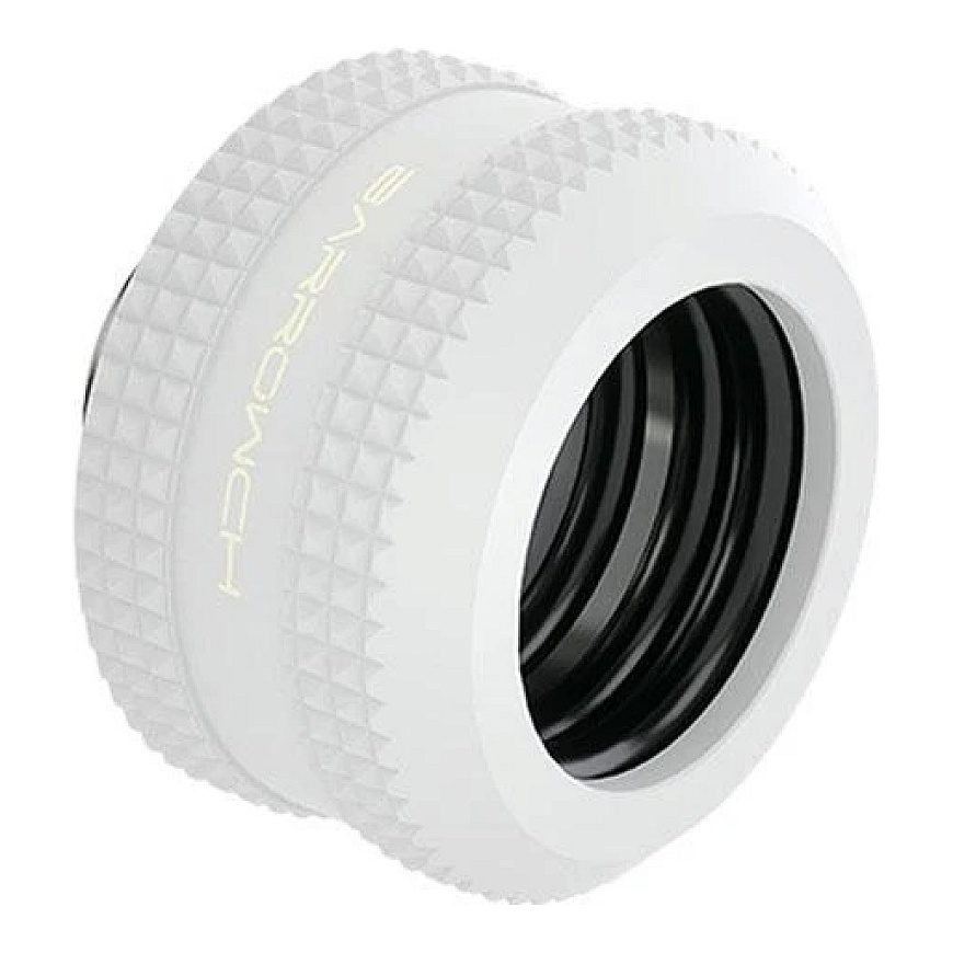 Barrow Hardtube connector 14 mm, G1/4 inch connector - white