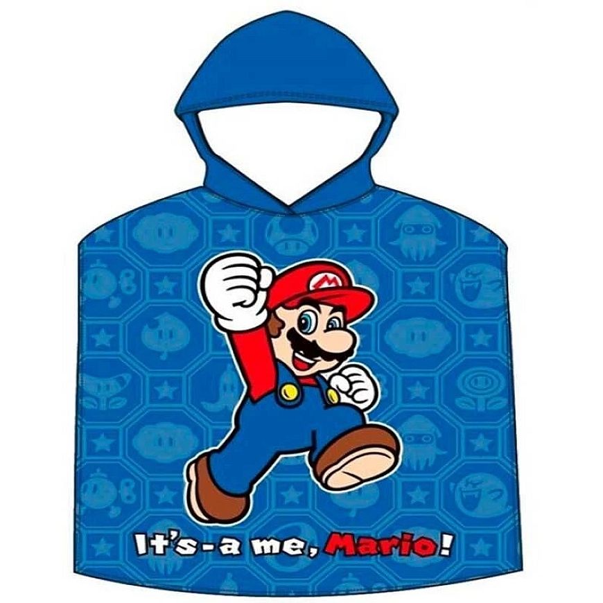 Nintendo Super Mario Bros puuvillane poncho rätik