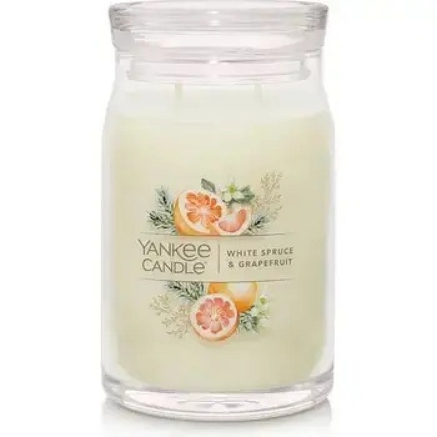 Yankee Candle Valge kuusk ja greipfruut Allkirja küünal 110.0g