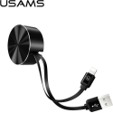 USAMS Retractable Cable U-Bin Lightning 1m 2A Black/Black IPUSBZH01 (US-SJ150) USAMS Retractable Cable U-Bin Lightning 1m 2A Black/Black IPUSBZH01 (US-SJ150)
