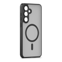 Mag Matt telefono dėklas su MagSafe palaikymu Samsung Galaxy S26+ (S947) juodas Mag Matt telefono dėklas su MagSafe palaikymu Samsung Galaxy S26+ (S947) juodas