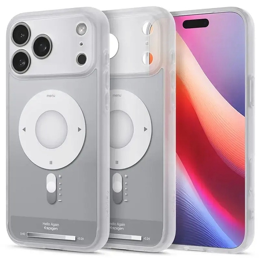 Spigen Ultra Hybrid MagSafe, классический серебристый - iPhone 17 Pro