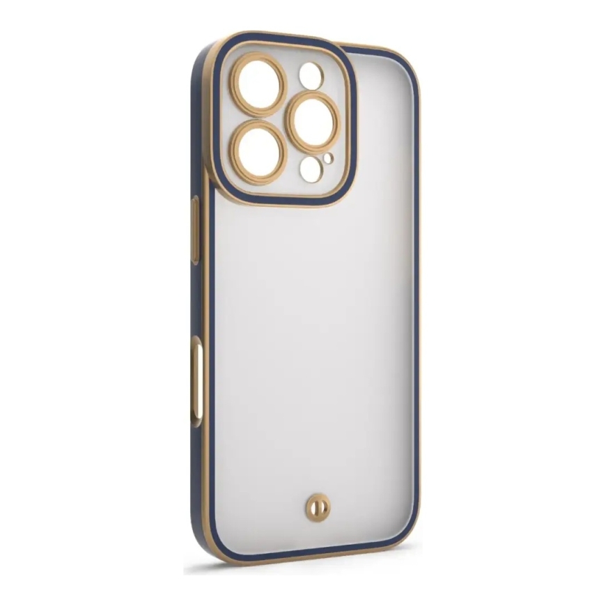 Silky Gold phone case for iPhone 17 Air blue – 2