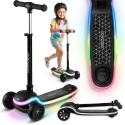 Ricokids Leddi Children's Black Tricycle Balance Scooter with LED Lighting Ricokids Leddi Children's Black Tricycle Balance Scooter with LED Lighting