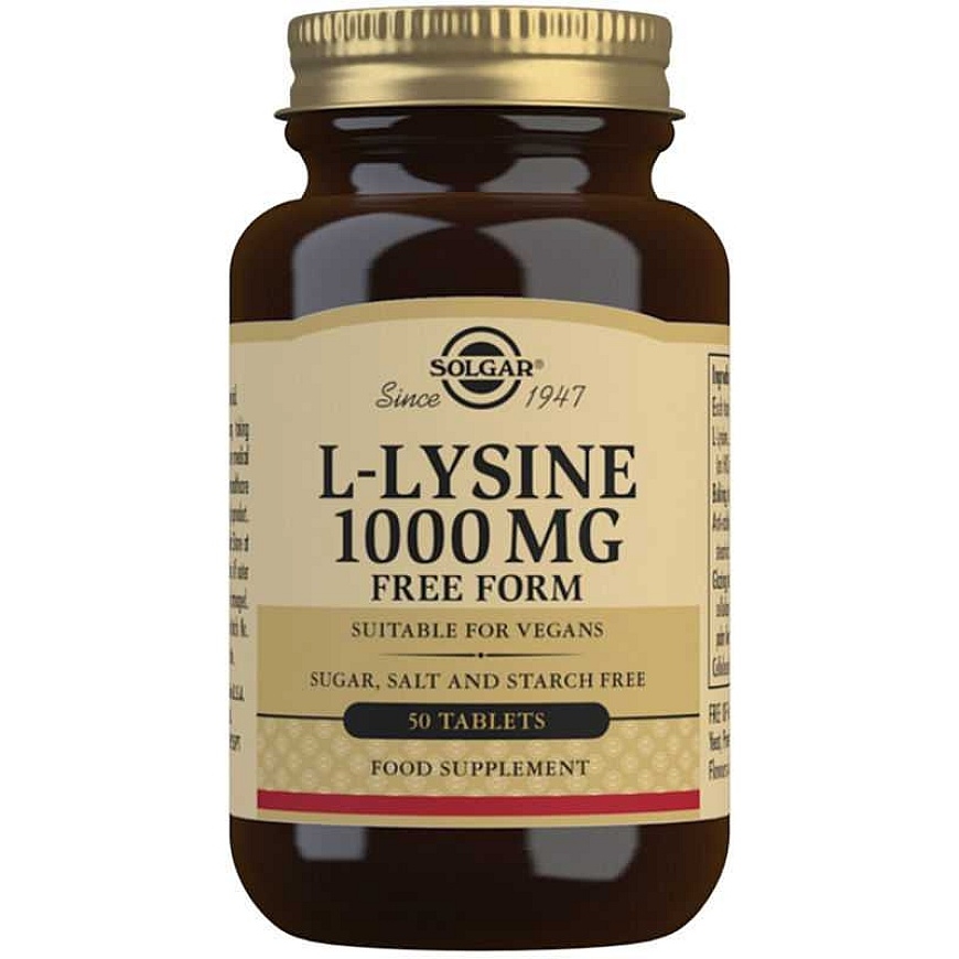 Solgar L-lysiini 1000mg 50 tablettia – 2
