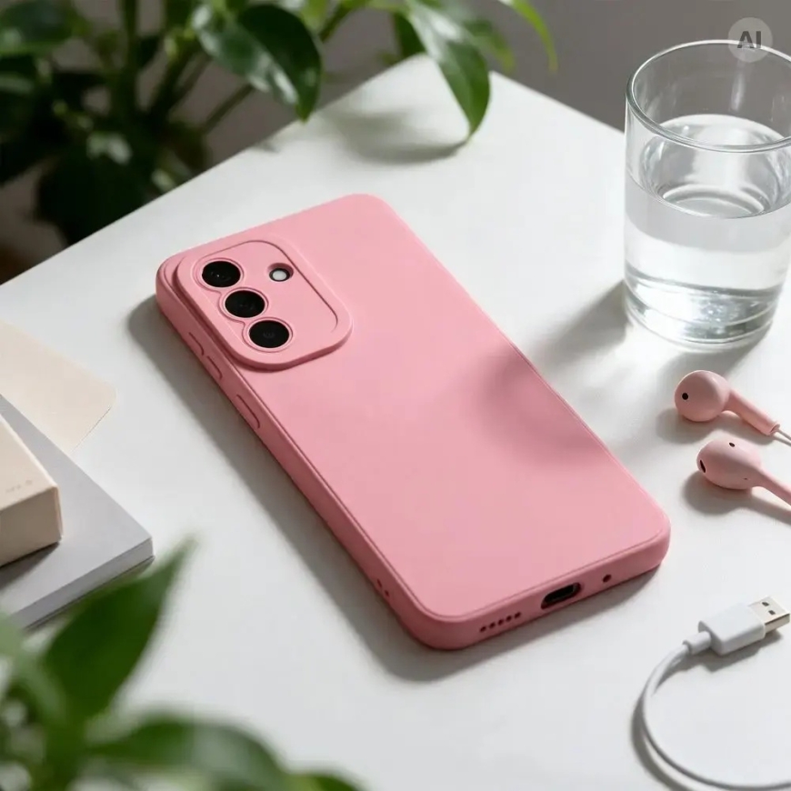 Чехол для Motorola G57 / G57 Power Мат 2.0 порошково-розовый – 3