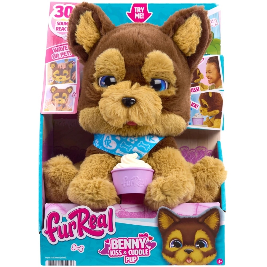 Hasbro FURREAL Interaktīvais kucēns "Benny the Kiss & Cuddle Pup" – 3
