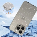 Crystal Glitter telefoni ümbris iPhone 16 Pro Max hõbedane Crystal Glitter telefoni ümbris iPhone 16 Pro Max hõbedane