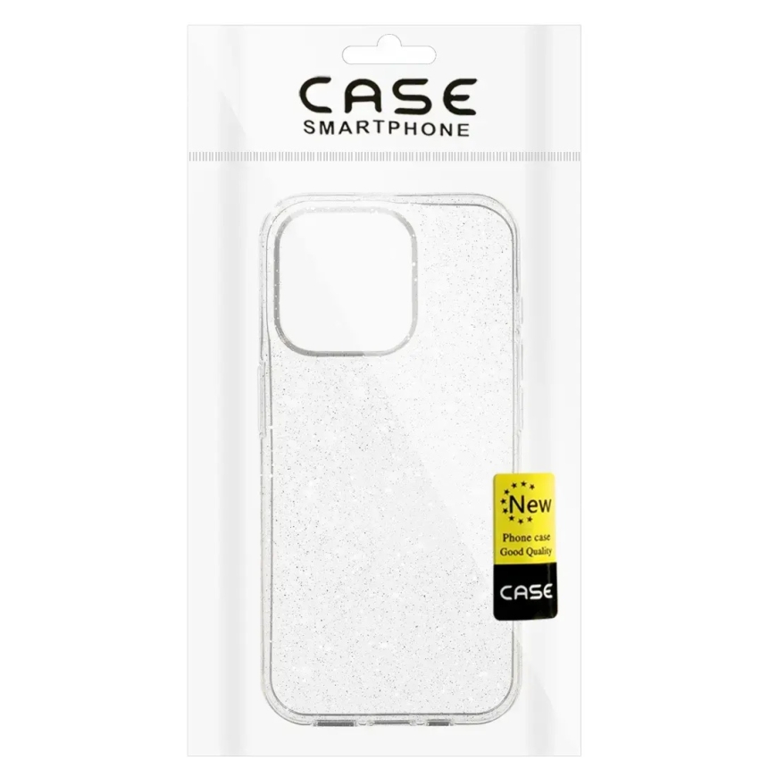Kristalli Kimaltava puhelimen suojakuori iPhone 16 Pro Max hopea – 4