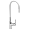 Fala Sink Mixer with Flexible Spout - 'FLEXIBLE' White