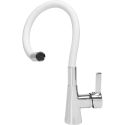 Fala Sink Mixer with Flexible Spout - 'FLEXIBLE' White