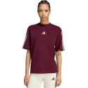 Moteriški marškinėliai adidas Essentials 3-Stripes Boyfriend bordinė KX0793 (L)