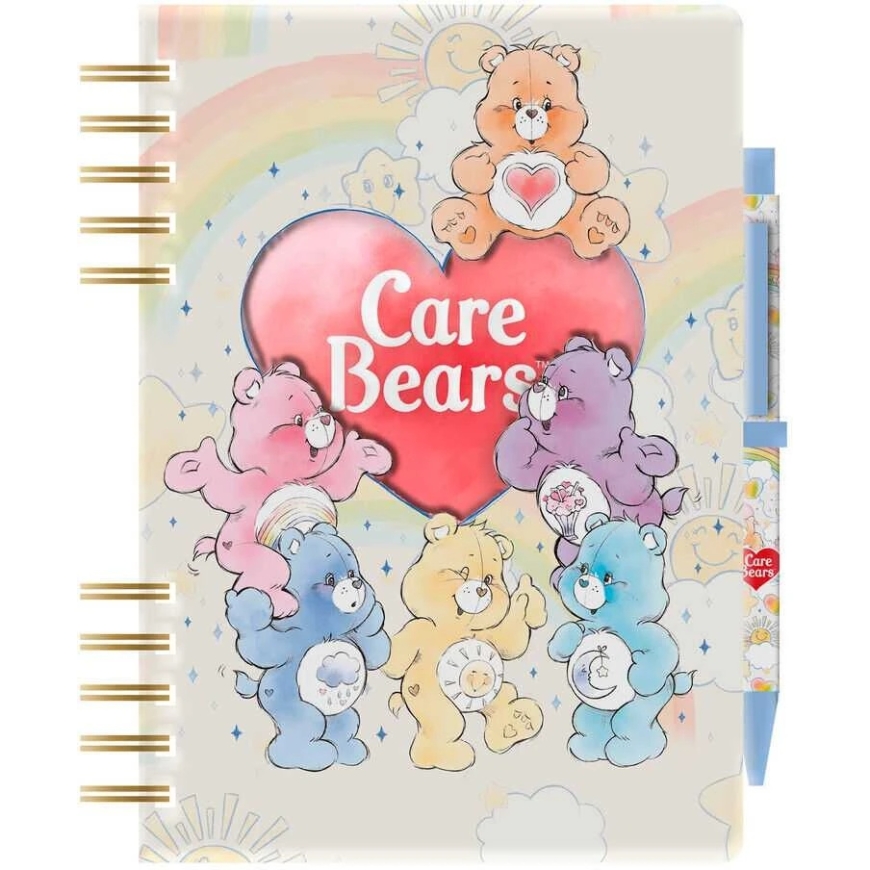 Cyp Brands Care Bears A5 notebook + pen and stickers