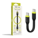 Mobile Origin Kompaktiškas USB-C į USB-C kabelis, juodas Mobile Origin Kompaktiškas USB-C į USB-C kabelis, juodas