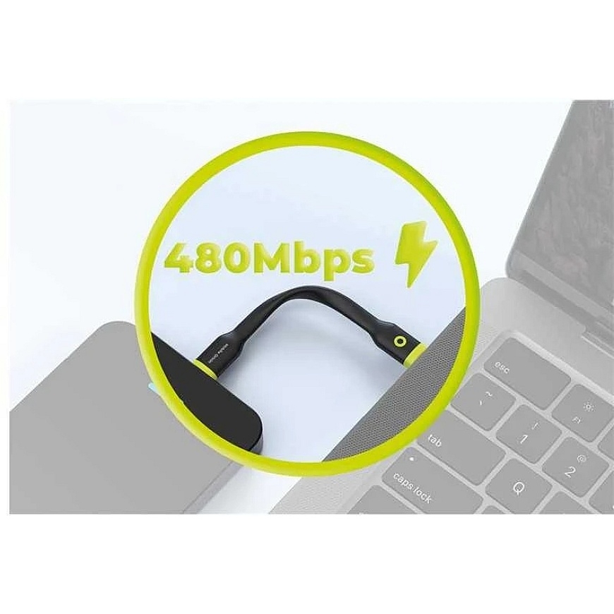 Mobile Origin Compact USB-C to USB-C Cable, Black – 3