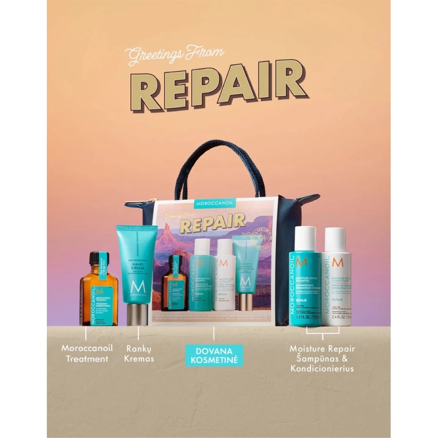 MOROCCANOIL Mati atjaunošanas ceļojuma komplekts | Repair Travel Set – 4