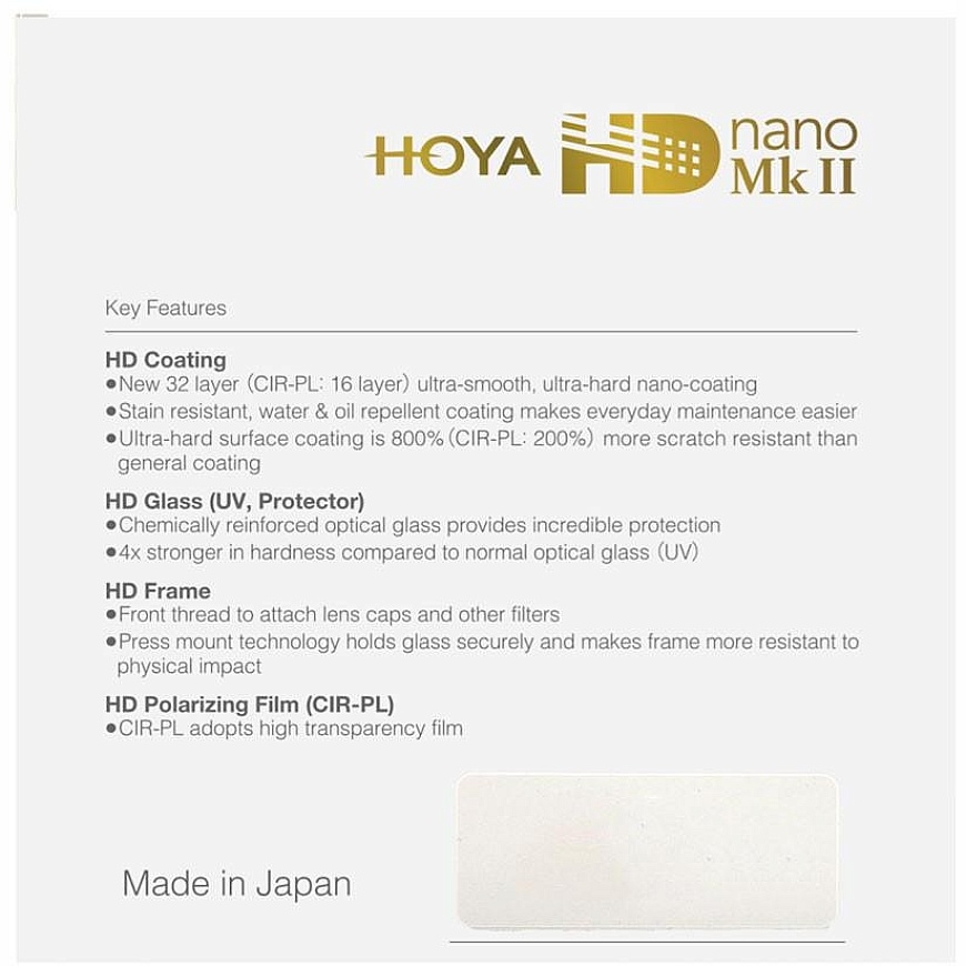 Hoya suodattimet Kamerasuodatin - Hoya HD Nano Mk II CIR-PL 77 mm – 3