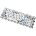 Ducky Cushion 98 žaidimų klaviatūra, 96%, US išdėstymas (ANSI), Shush Žalias jungikliai - Sidabrinė Ducky Cushion 98 žaidimų klaviatūra, 96%, US išdėstymas (ANSI), Shush Žalias jungikliai - Sidabrinė