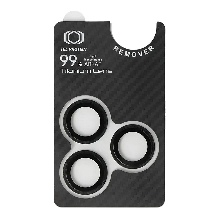 Tel Protect Titanium Lens 99% AR Aramid Series kameras aizsargstikls telefonam iPhone 15 Pro | iPhone 15 Pro Max (3 gab.) – 2