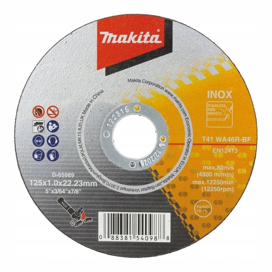 Makita D-65969-50 125x1,0mm INOX диск для резки