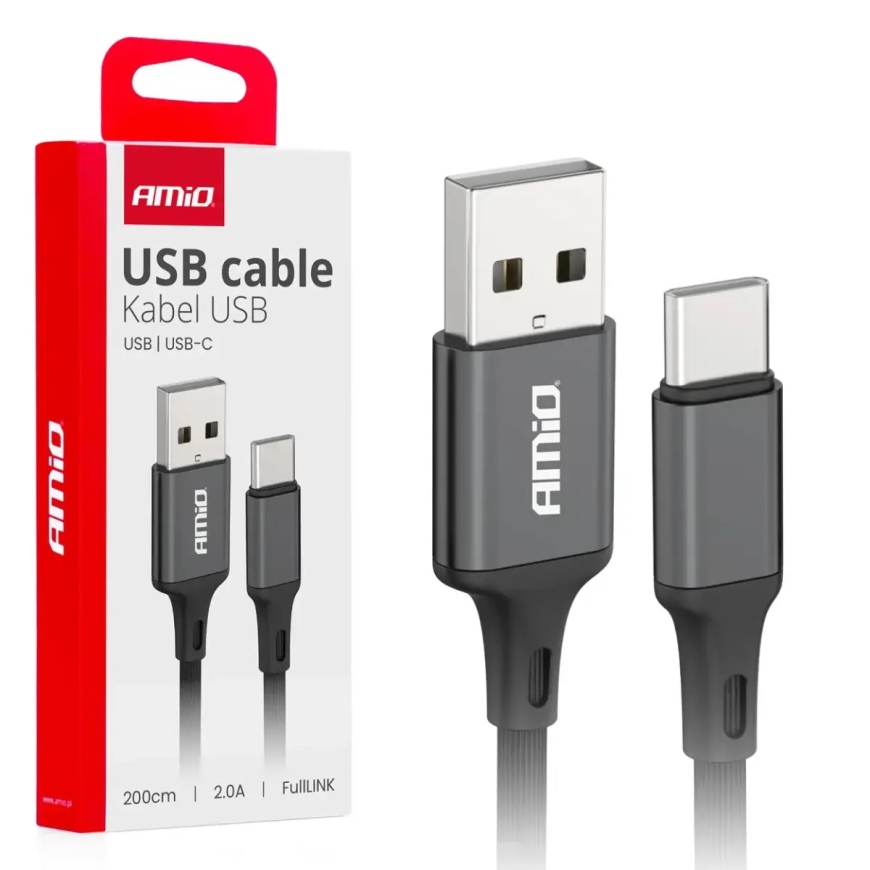 AMiO AMIO-03900 data transfer and charging cable | USB-A to USB-C | 10W | 2m