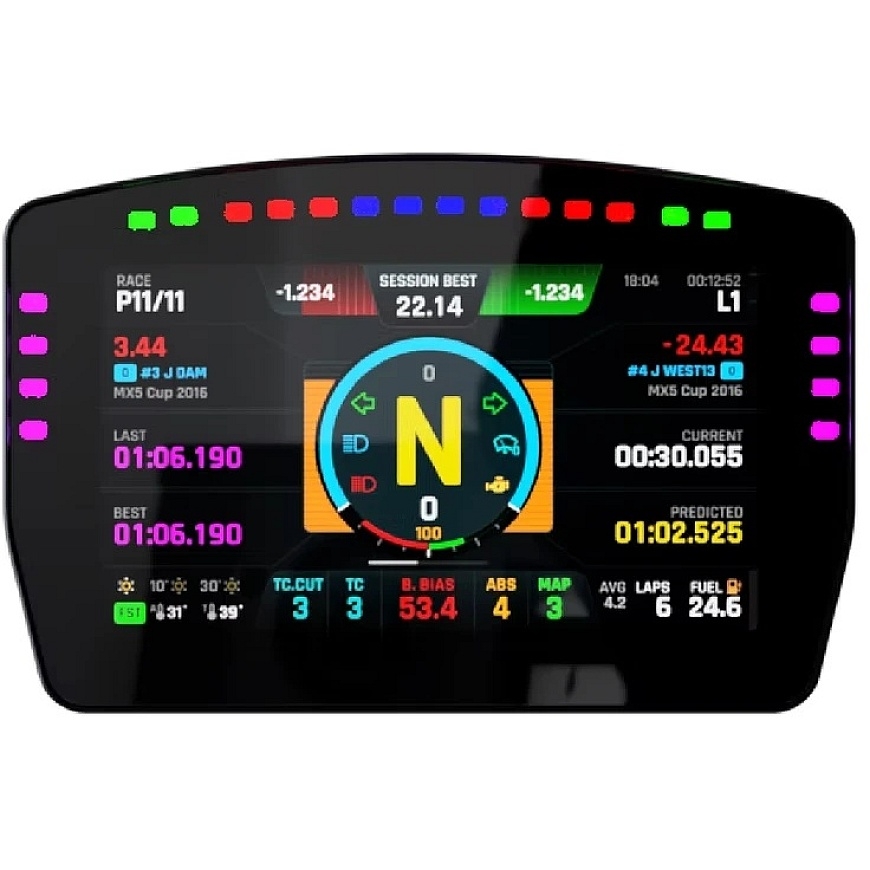 "Base Performance Simulators" "Base Performance DDU-5T" LCD ekrāns, skārienjutīgs, RGB - melns, 5 collas