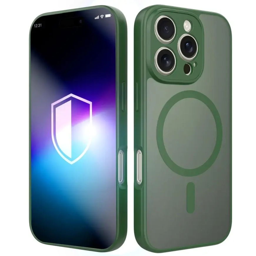 3MK Misty telefono dėklas su MagSafe palaikymu iPhone 16 Pro žalias – 2