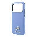 Karl Lagerfeld PU Grained Semi Wrap K&CH Heads Magsafe Case for iPhone 18 Pro Max Blue Karl Lagerfeld PU Grained Semi Wrap K&CH Heads Magsafe Case for iPhone 18 Pro Max Blue