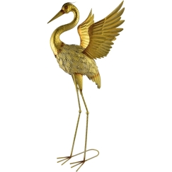 Mondex Since 1986 CEDRIC Metallifiguuri HERON 35x40x95cm levitetyillä siivillä