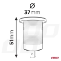 Veekindel auto sigareti süüte pesa RED LED taustvalgustusega 12/24V AMIO-04219