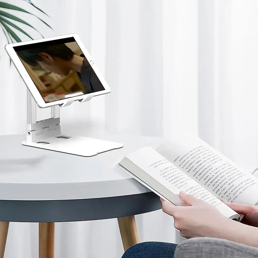 Wozinsky WPT-K28 Desk Stand for Phone Tablet Smartphone Holder Foldable - White – 4