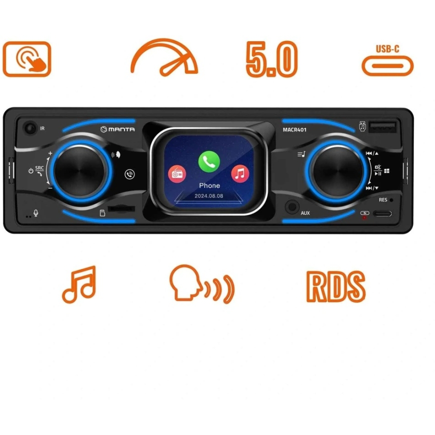 Automagnetola Manta Vancouver, juoda – 2
