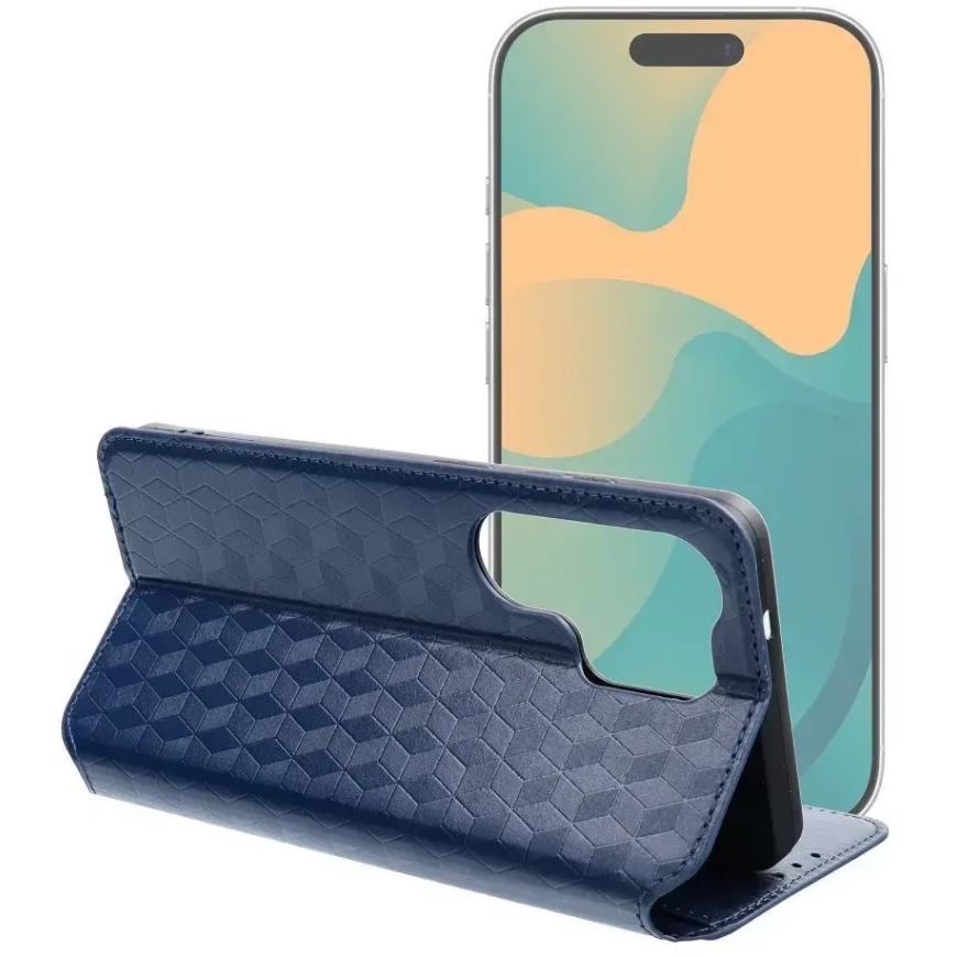 OEM-kuori kannella Samsung A17 / A18 Cubic Book sininen – 4