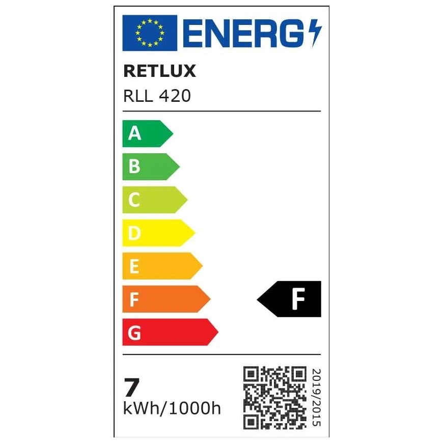 RLL 420 GU5.3 virsmas lampiņa 7W 12V WW RETLUX – 4