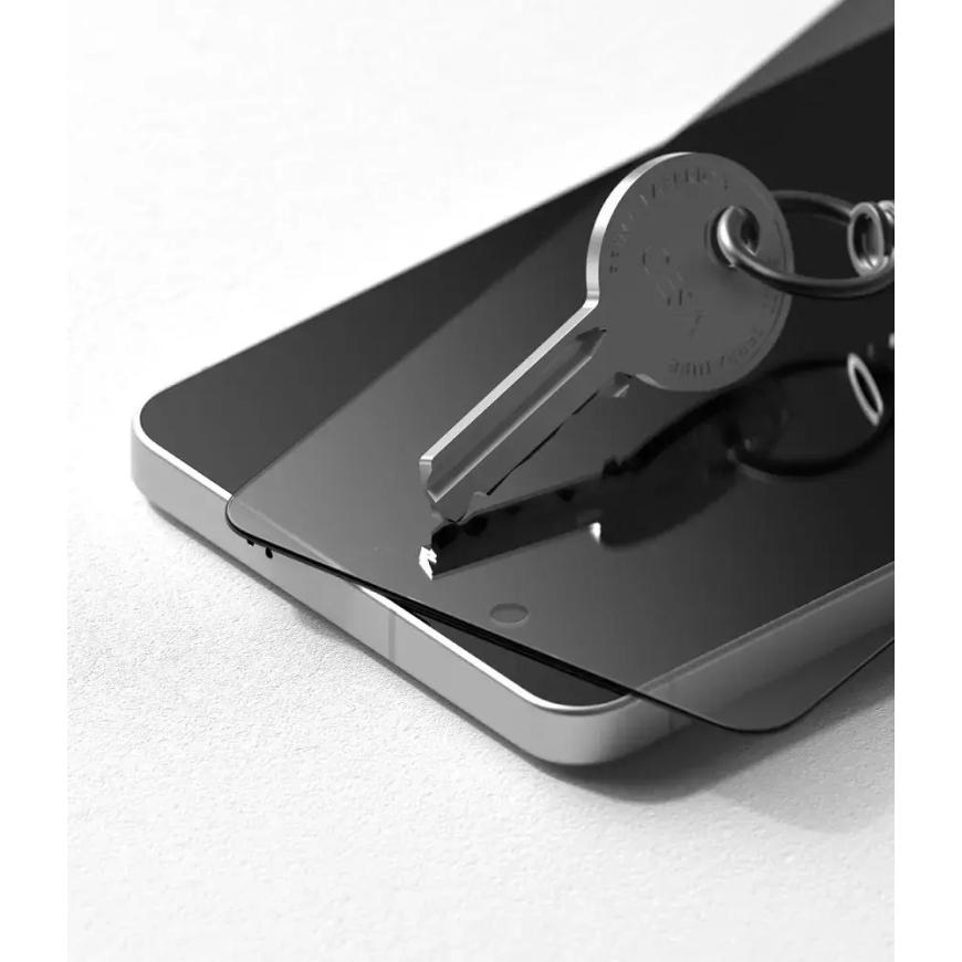Ringke Easy Slide Privacy grūdintas apsauginis stiklas telefonui Galaxy S26 (privatumo efektas) su montavimo rėmeliu (2 vnt.) – 5