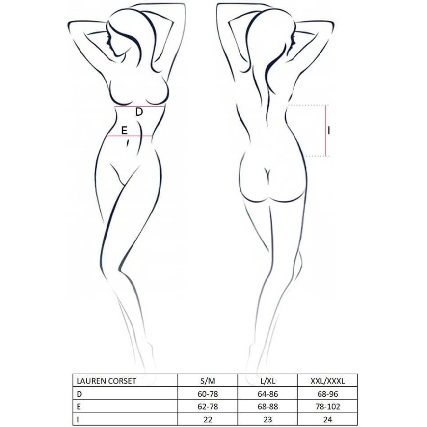 Apatiniai drabužiai-LAUREN CORSET juodas S/M - Casmir – 4