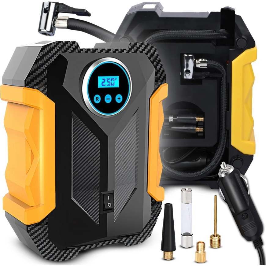 Pump - Electric Pump, Car Compressor, Tire Compressor 12v LCD LED -ER1252 – 3