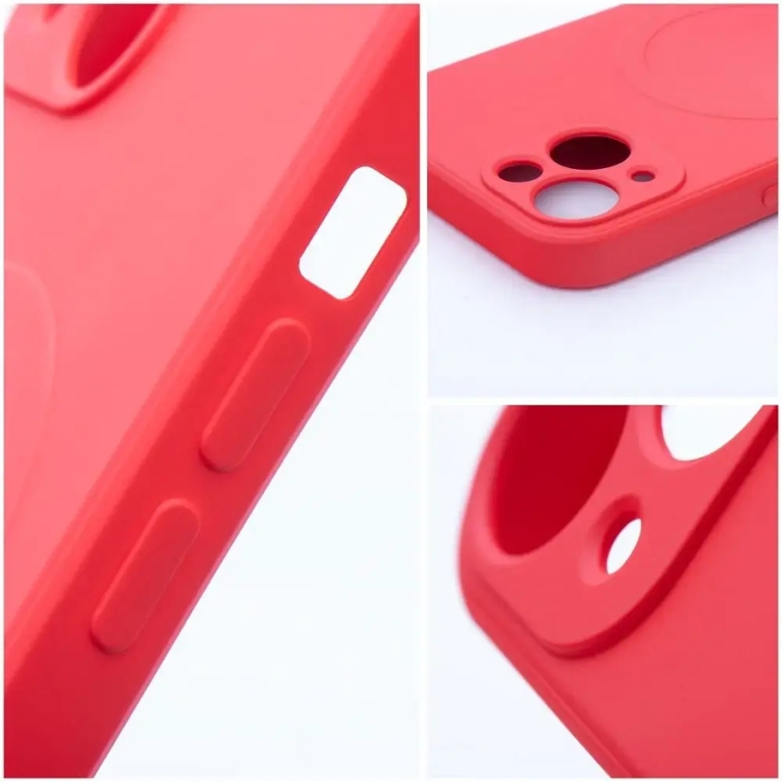 Silicone Mag Cover telefoni ümbris MagSafe toega Samsung Galaxy S25 (S931) punane – 3