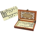 Lean Toys Domino Game in Wooden Box, 28 pcs Lean Toys Domino Game in Wooden Box, 28 pcs