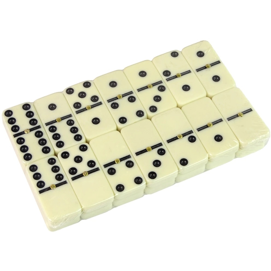 Lean Toys Dominos-peli puulaatikossa, 28 kpl – 3