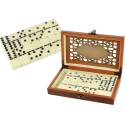 Lean Toys Dominos mäng puidust karbis, 28 tk