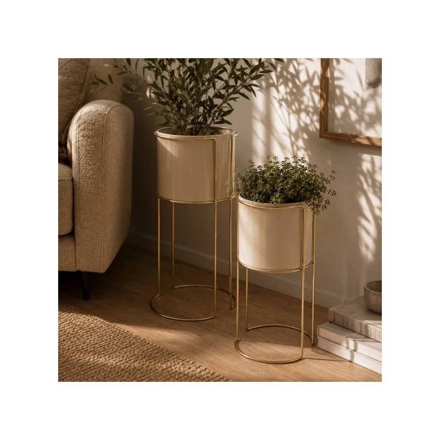 Atmosphera Металлические цветочные подставки ZIGY, 2 подставки – 3