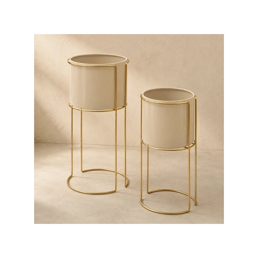 Atmosphera Metalliset kukkatelineet ZIGY, 2 telineet – 4